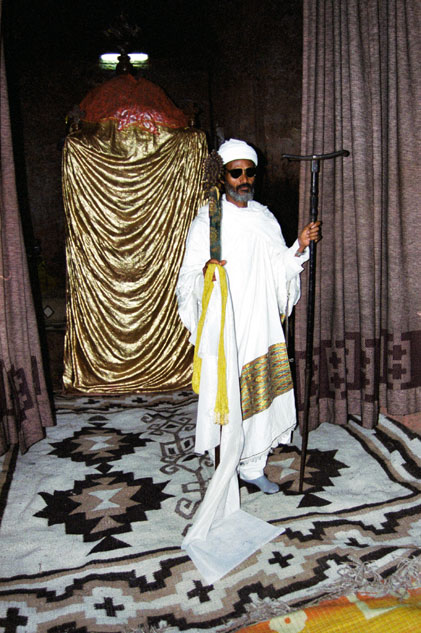 Church with King Lalibela grave. Lalibela. North,  Ethiopia.