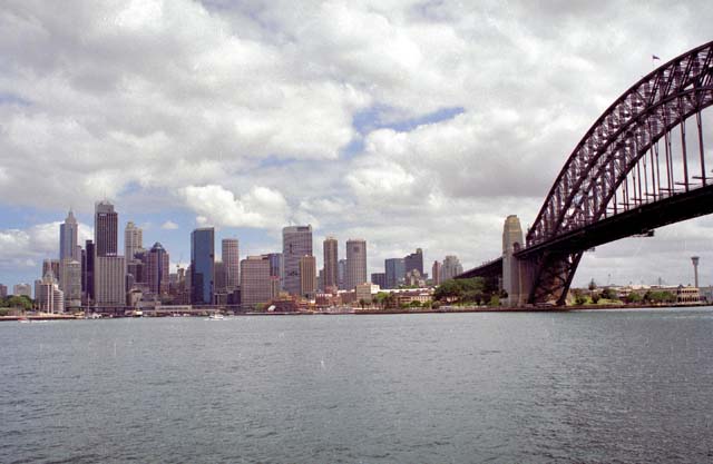 Sydney and Harbour bridge. Australia.