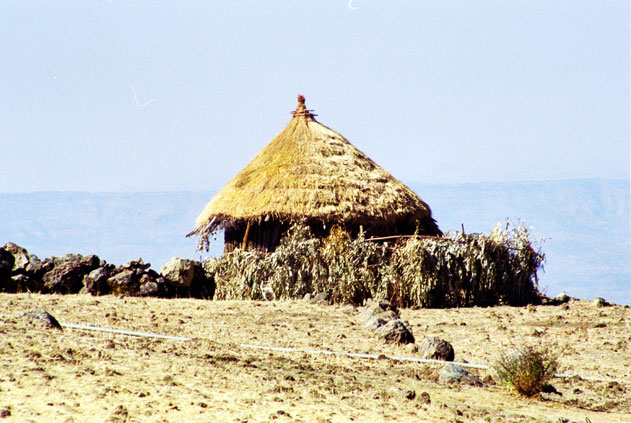 Village near Laibela. North,  Ethiopia.