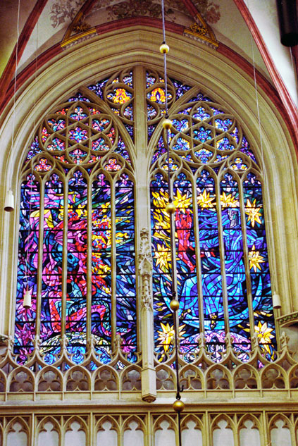 Window at cathedral. S-Hertogenbosch. Netherlands.