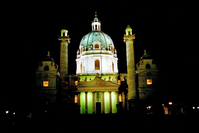 Night Vienna. Austria.