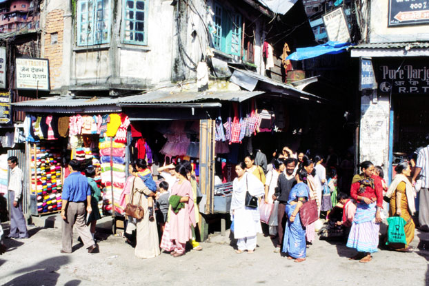 At  Darjeeling street. India.