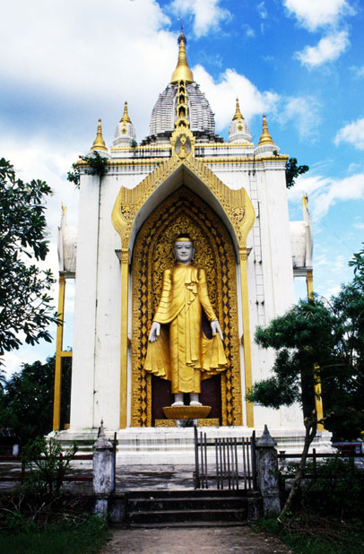Buddha at temple at Bago. Myanmar (Burma).