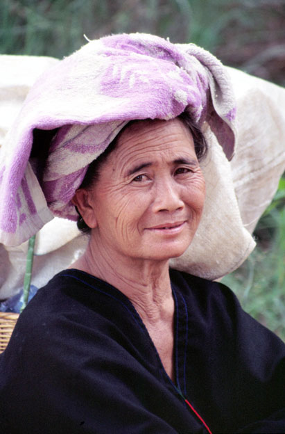 Woman from Pa-O hill tribe. Inle lake area. Myanmar (Burma).