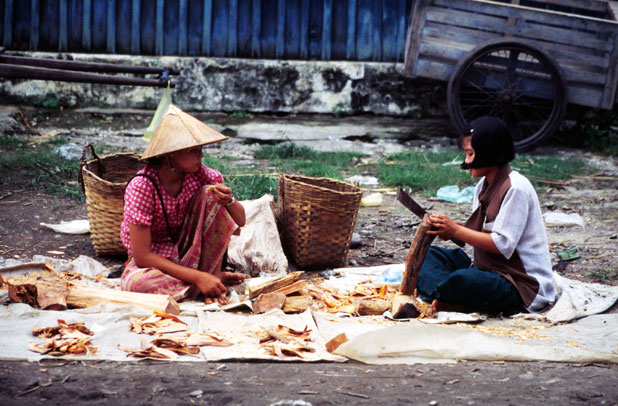 At the market. Hsipaw village. Myanmar (Burma).