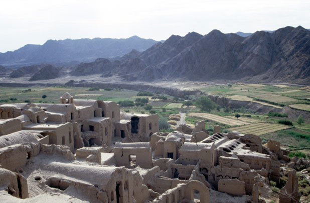 Desert village Kharanagh. Yazd town area. Iran.