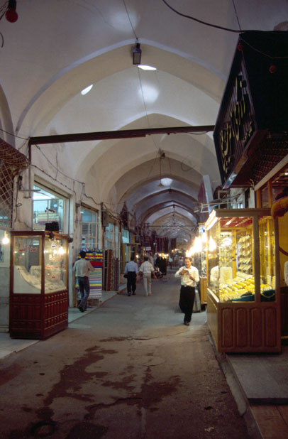 Bazaar at Yazd town. Iran.