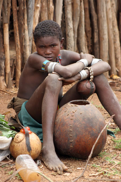 Market at Dimeka village. South,  Ethiopia.