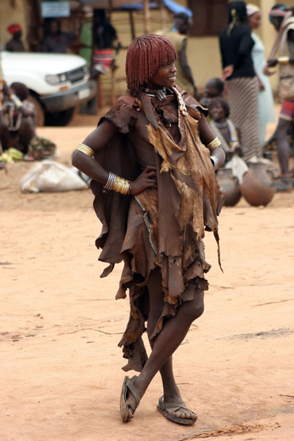 Market at Dimeka village. South,  Ethiopia.