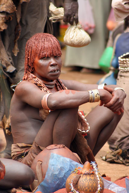 Market at Dimeka village. South,  Ethiopia.