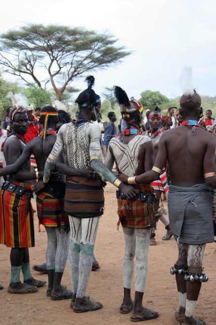 Hamar dance, Turmi. South,  Ethiopia.