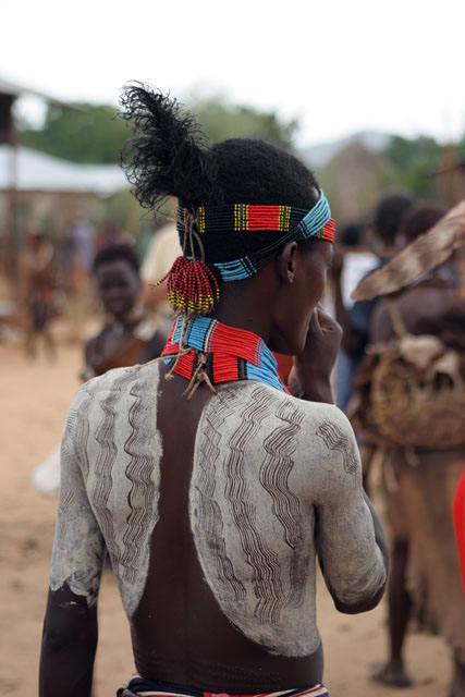 Hamar people at Turmi market. South,  Ethiopia.