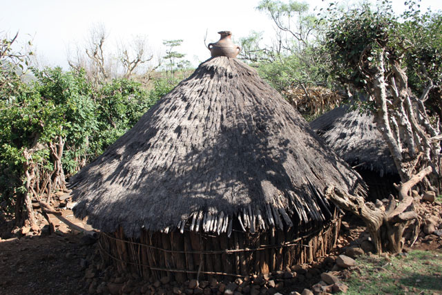 Village, Konso area. South,  Ethiopia.
