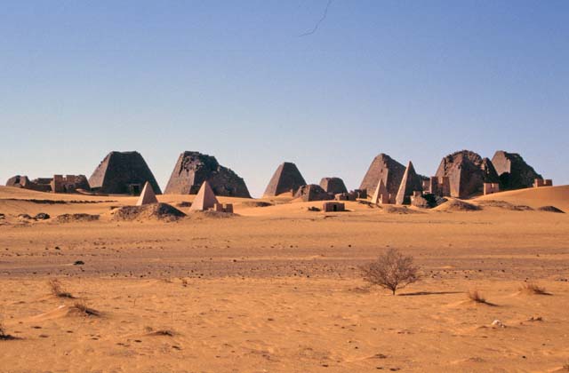 Pyramids at Meroe. Sudan.