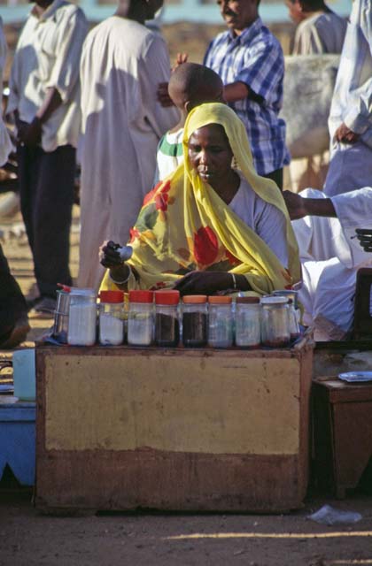 Waiting for whirling dervishes. Hamed-an Nil Mosque, Khartoum (Omdurman). Sudan.