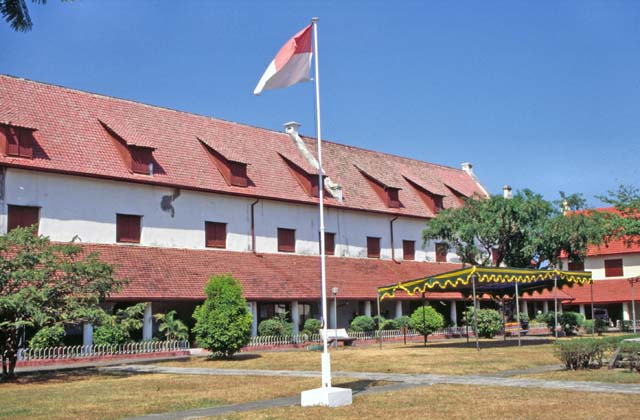 Dutch fort Rotterdam at Ujung Pandang town. Sulawesi,  Indonesia.