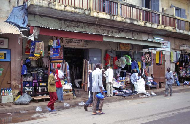 Street at capitol Bamako. Mali.