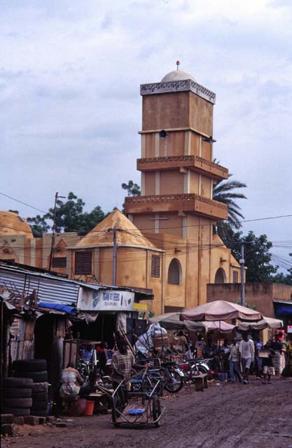 Street at capitol Bamako. Mali.