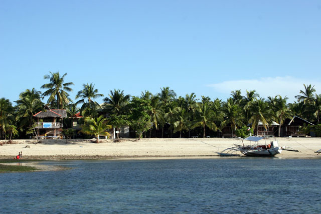 Beach at Malapascua island. Philippines.
