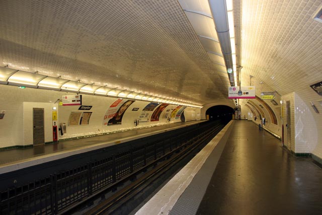Metro station, Paris. France.