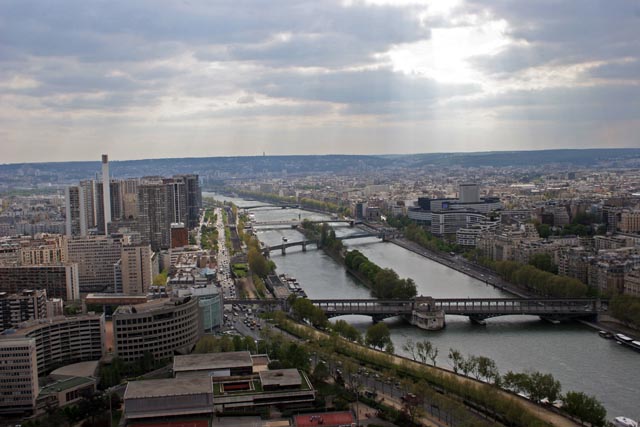View from Eiffel Tower, Paris. France.