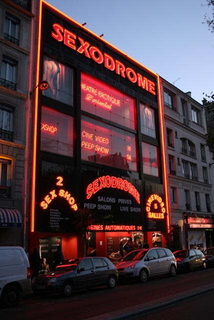 Montmartre red-light district, Paris. France.