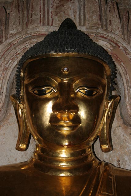Buddha statue at the Temples of Bagan. Myanmar (Burma).