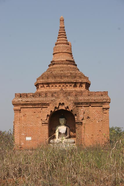 The Temples of Bagan cover an area of 16 square miles. The majority of its buildings were built in the 1000s to 1200s, during the time Bagan was the capital of the First Burmese Empire. Myanmar (Burma).