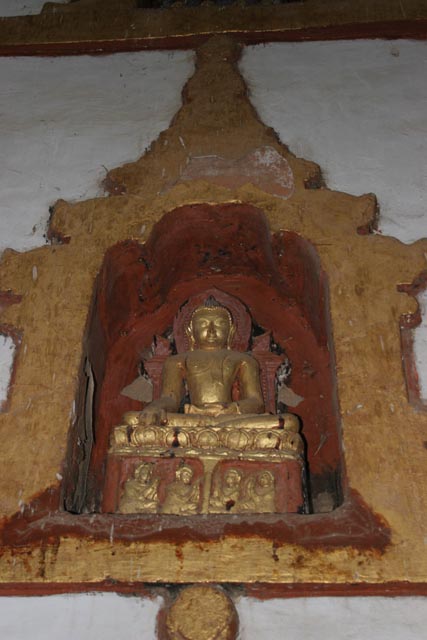 Buddha statue at the Temples of Bagan. Myanmar (Burma).
