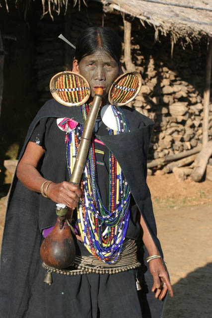 Woman from Makan Chin tribe, Mindat village, Chin State. Myanmar (Burma).