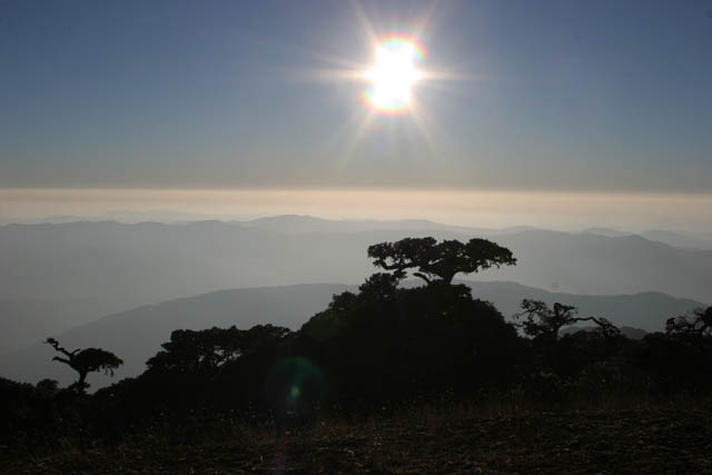 View from the top of Mt. Victoria. Chin State. Myanmar (Burma).