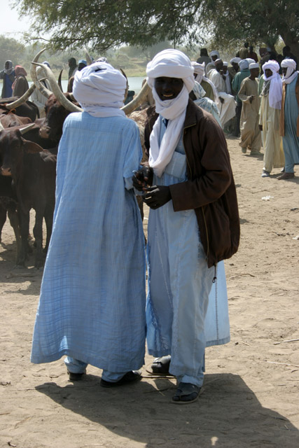 Market at the bank of Chari River. Lake Chad area. Cameroon.