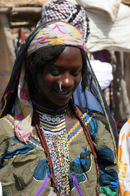 Market at the bank of Chari River. Lake Chad area. Cameroon.