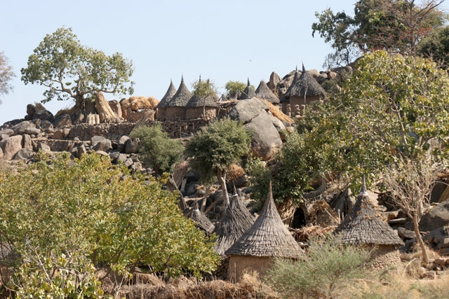 Mountain village Djingliya at Mandara Mountains. Cameroon.