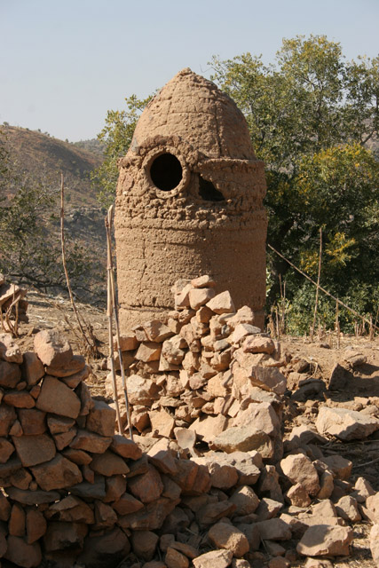 Inside King palace at Oudjilla village. Cameroon.