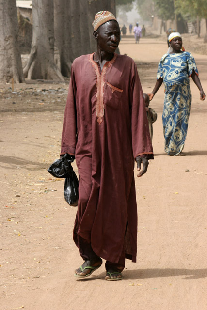 At street at Rey Bouba village. Cameroon.