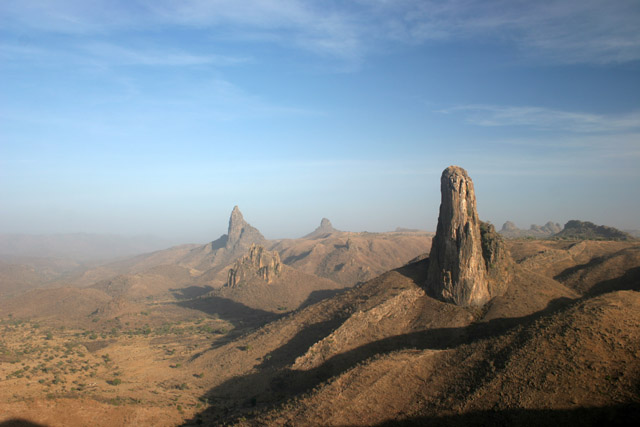 Landscapes around Rhumsiki (Roumsiki) village at Mandara Mountains. Cameroon.