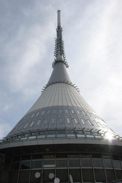 The tower on the top of Jested hill is unique from architecture perspective. It was built in 1963-1966 and its architect Karel Hubacek received Perret's Prize of the International Union of Architects for it. Czech Republic.