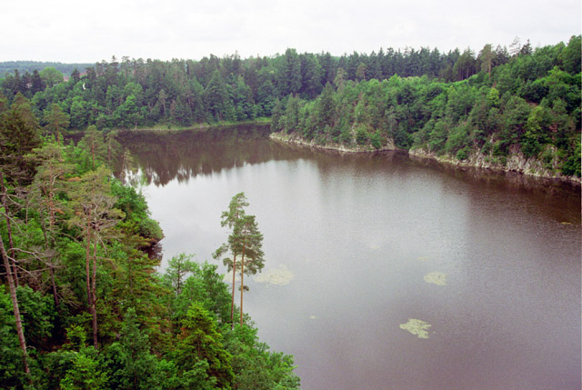 View from Zvikov Castle. Czech Republic.