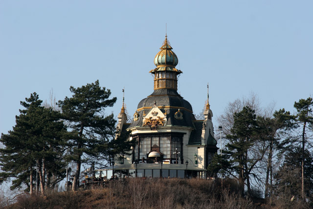 Hanavsky Pavilon was built for country exhibition for ironwork company in 1891. It was designed by architects Heiser and Hercik. Letna, Praha. Czech Republic.
