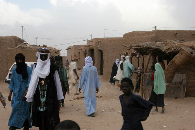 Center of In-Gall town. Niger.