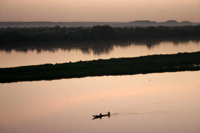 Niger river at Niamey capitol. Niger.