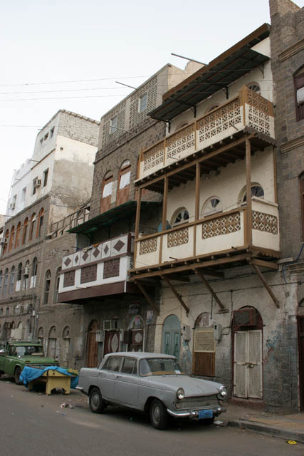 Street at Aden city at part called Crater. Yemen.