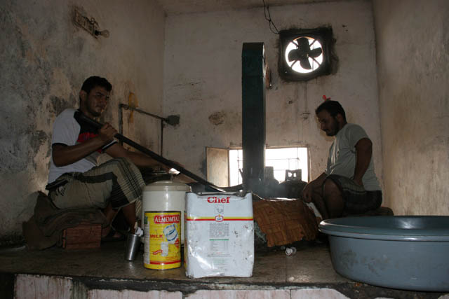 Sweets making. Around Aden city. Yemen.