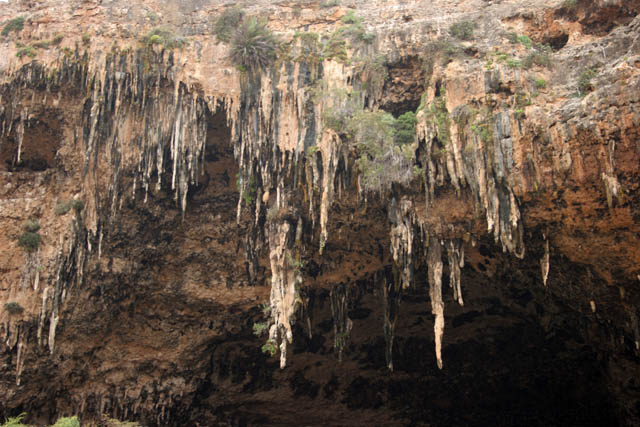 Small cave at south coast of Socotra (Suqutra) island. Yemen.