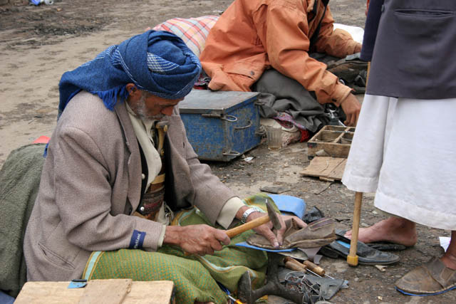Market at Shibam-Kawkaban village. Yemen.