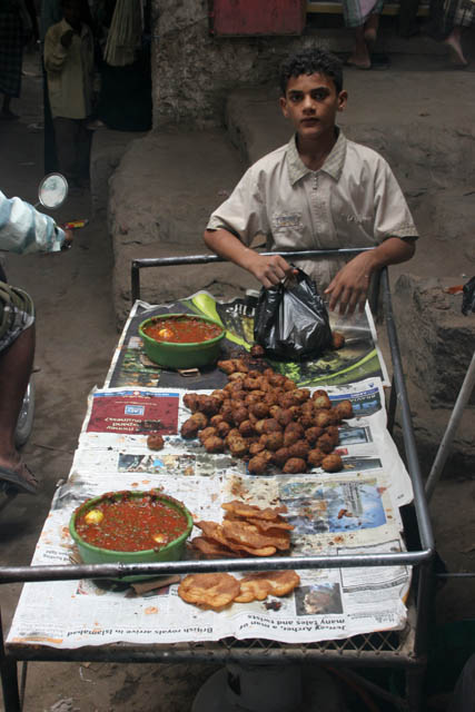 Old market (souq) at Zabid town. Yemen.