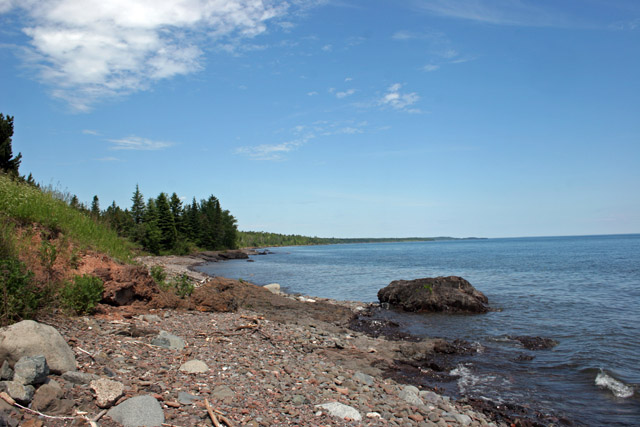 Lake Superior, the largest freshwater lake in the world by surface area, North Shore, Minnesota. United States of America.
