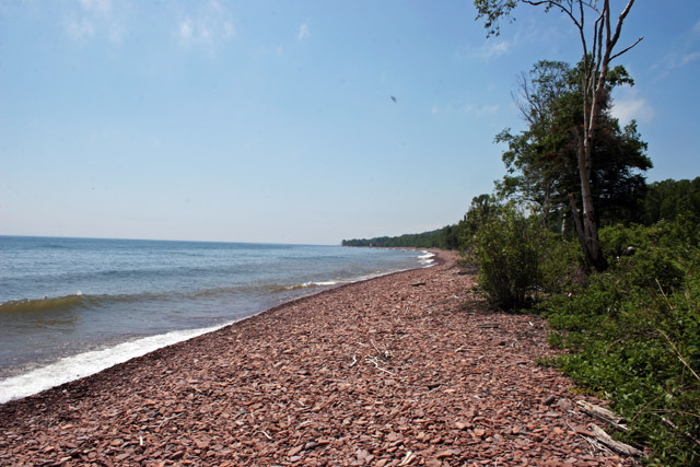 Lake Superior, the largest freshwater lake in the world by surface area, North Shore, Minnesota. United States of America.