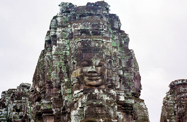 The Bayon - temple of smiling faces. Angkor Wat temples area. Cambodia.